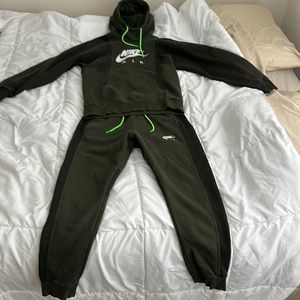 Green Nike tracksuit
